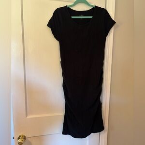 Isabel Maternity by Ingrid & Isabel Black Midi Dress